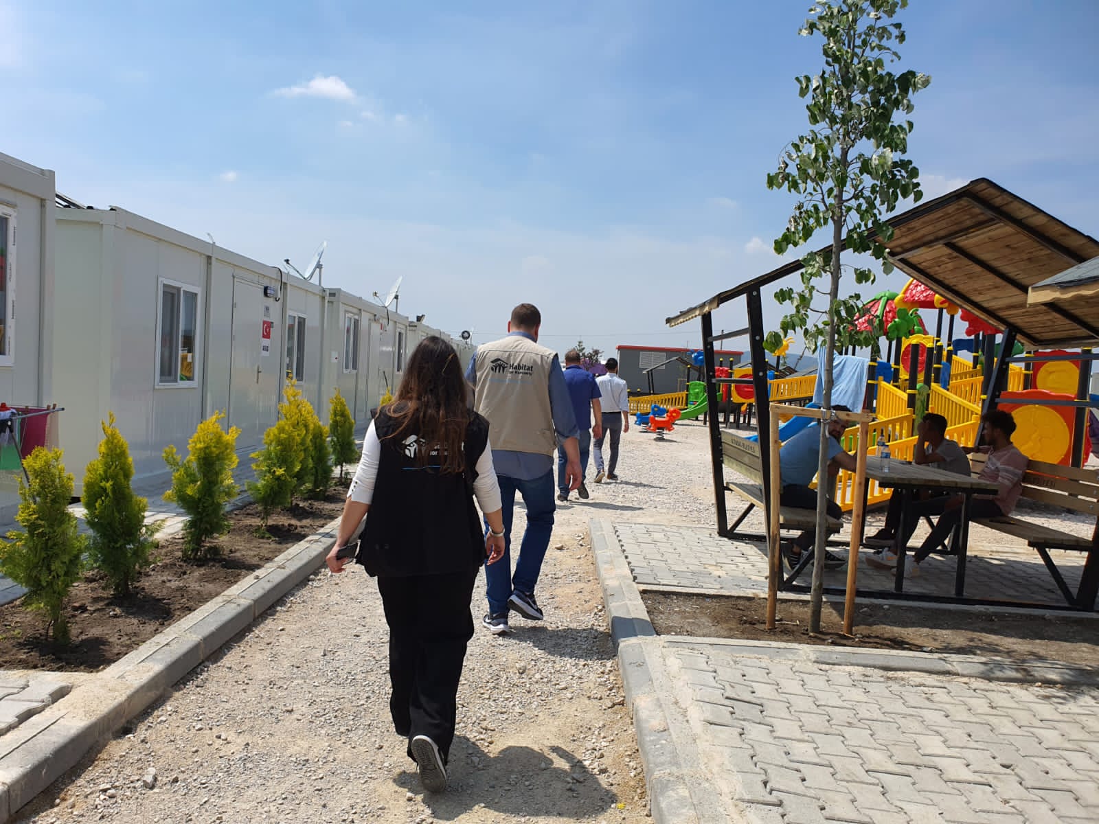 Habitat for Humanity werknemers in Turkije